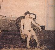 Edouard Vuillard In the armchair naked female Spain oil painting artist